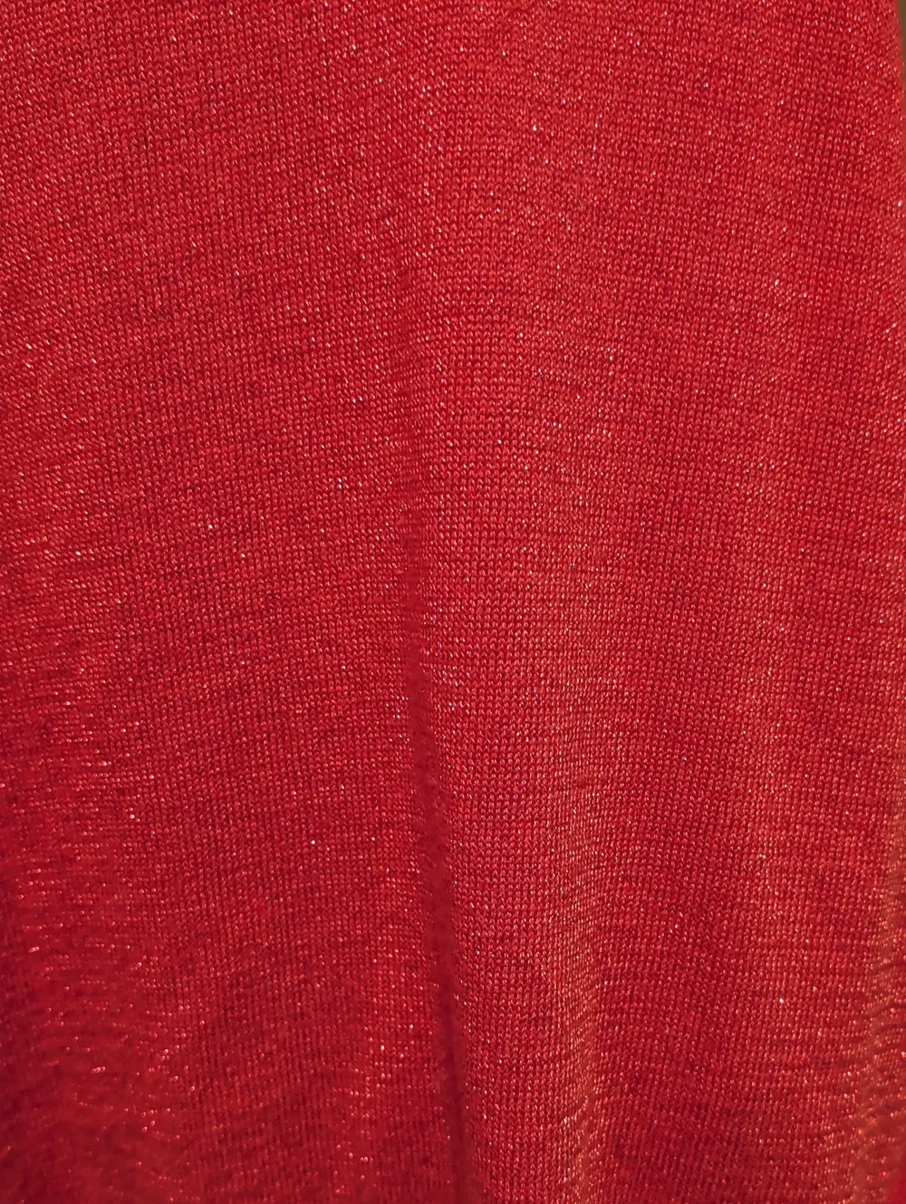 Sparkling Red Ruffle Poncho Shrug - Unbranded